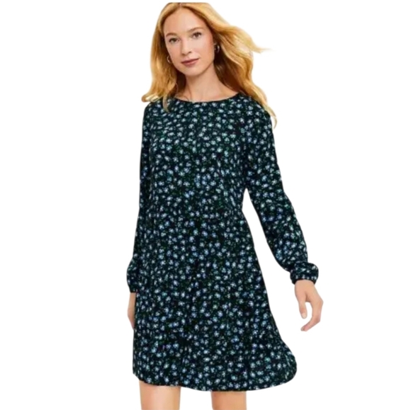 LOFT Dresses & Skirts - Loft Floral Print Long Sleeve Dress Sz S